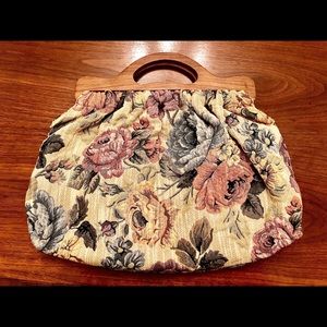 Floral “Knitting” Handbag